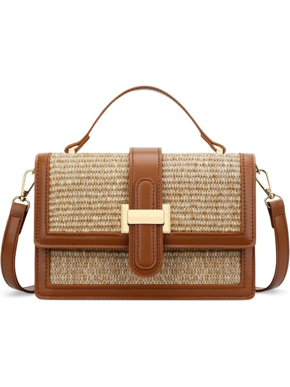 Chic Crossbody Bag for Women, Stylish Top Handle Purse, Small Designer Handbag